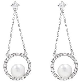 image:imageNONNYL Gifts for Wife Jewelry  Pearl Jewelry Earrings for Women Birthday Jewelry for Girlfriend Valentines Day for Wife Mothers Day for Mom Grandma N6047