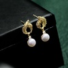 image:imageNONNYL Gifts for Wife Jewelry  Pearl Jewelry Earrings for Women Birthday Jewelry for Girlfriend Valentines Day for Wife Mothers Day for Mom Grandma N6007