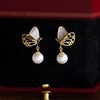 image:imageNONNYL Gifts for Wife Jewelry  Pearl Jewelry Earrings for Women Birthday Jewelry for Girlfriend Valentines Day for Wife Mothers Day for Mom Grandma N6045