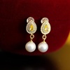image:imageNONNYL Gifts for Wife Jewelry  Pearl Jewelry Earrings for Women Birthday Jewelry for Girlfriend Valentines Day for Wife Mothers Day for Mom Grandma N6019