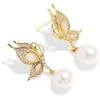 image:imageNONNYL Gifts for Wife Jewelry  Pearl Jewelry Earrings for Women Birthday Jewelry for Girlfriend Valentines Day for Wife Mothers Day for Mom Grandma N6017