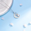 image:imageNONNYL Necklace for Women Gifts Sterling Silver Genuine White Freshwater Cultured Pearls Pendant Necklaces Christmas Gifts for Mom Wife Girlfriend Her Anniversary Birthday Fine Jewelry NO1956