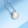 image:imageNONNYL Necklace for Women Gifts Sterling Silver Genuine White Pendant Necklaces Christmas Gifts for Mom Wife Girlfriend Her Anniversary Birthday Fine Jewelry NO1970