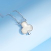 image:imageNONNYL Necklace for Women Gifts Sterling Silver Genuine White Pendant Necklaces Christmas Gifts for Mom Wife Her Anniversary Birthday Fine Jewelry NO1947