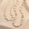 image:imageNONNYL Pearl Necklace for Women Gifts Genuine White Freshwater Cultured Pearls Pendant Necklaces Christmas Gifts for Mom Wife Her Anniversary Birthday Fine Jewelry NO3607
