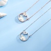 image:imageNONNYL Pearl Necklace for Women Gifts Sterling Silver Genuine White Freshwater Cultured Pearls Pendant Necklaces Christmas Gifts for Mom Wife Girlfriend Her Anniversary Birthday Fine Jewelry NO1942