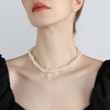 image:imageNONNYL Pearl Necklace for Women Gifts Sterling Silver Genuine White Freshwater Cultured Pearls Pendant Necklaces Christmas Gifts for Mom Wife Girlfriend Her Anniversary Birthday Fine Jewelry NO5008