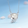 image:imageNONNYL Pearl Necklace for Women Gifts Sterling Silver Genuine White Freshwater Cultured Pearls Pendant Necklaces Christmas Gifts for Mom Wife Girlfriend Her Anniversary Birthday Fine Jewelry NO1969