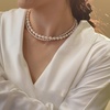 image:imageNONNYL Pearl Necklace for Women Gifts Sterling Silver Genuine White Freshwater Cultured Pearls Pendant Necklaces Christmas Gifts for Mom Wife Girlfriend Her Anniversary Birthday Fine Jewelry NO4995