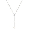 image:imageNONNYL Pearl Necklace for Women Gifts Sterling Silver Genuine White Freshwater Cultured Pearls Pendant Necklaces Christmas Gifts for Mom Wife Girlfriend Her Anniversary Birthday Fine Jewelry NO3609