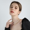 image:imageNONNYL Pearl Necklace for Women Gifts Sterling Silver Genuine White Freshwater Cultured Pearls Pendant Necklaces Christmas Gifts for Mom Wife Girlfriend Her Anniversary Birthday Fine Jewelry NO5008