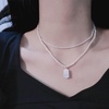 image:imageNONNYL Pearl Necklace for Women Gifts Sterling Silver Genuine White Freshwater Cultured Pearls Pendant Necklaces Christmas Gifts for Mom Wife Girlfriend Her Anniversary Birthday Fine Jewelry NO5004