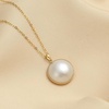 image:imageNONNYL Pearl Necklace for Women Gifts Sterling Silver Genuine White Freshwater Cultured Pearls Pendant Necklaces Christmas Gifts for Mom Wife Girlfriend Her Anniversary Birthday Fine Jewelry NO1982
