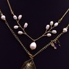 image:imageNONNYL Pearl Necklace for Women Gifts Sterling Silver Genuine White Freshwater Cultured Pearls Pendant Necklaces Christmas Gifts for Mom Wife Girlfriend Her Anniversary Birthday Fine Jewelry NO4990