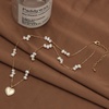 image:imageNONNYL Pearl Necklace for Women Gifts Sterling Silver Genuine White Freshwater Cultured Pearls Pendant Necklaces Christmas Gifts for Mom Wife Girlfriend Her Anniversary Birthday Fine Jewelry NO3598