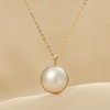 image:imageNONNYL Pearl Necklace for Women Gifts Sterling Silver Genuine White Freshwater Cultured Pearls Pendant Necklaces Christmas Gifts for Mom Wife Girlfriend Her Anniversary Birthday Fine Jewelry NO1982