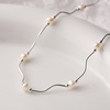 image:imageNONNYL Pearl Necklace for Women Gifts Sterling Silver Genuine White Freshwater Cultured Pearls Pendant Necklaces Christmas Gifts for Mom Wife Girlfriend Her Anniversary Birthday Fine Jewelry NO3591