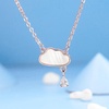 image:imageNONNYL Pearl Necklace for Women Gifts Sterling Silver Genuine White Freshwater Cultured Pearls Pendant Necklaces Christmas Gifts for Mom Wife Girlfriend Her Anniversary Birthday Fine Jewelry NO1954