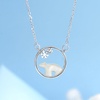 image:imageNONNYL Pearl Necklace for Women Gifts Sterling Silver Genuine White Freshwater Cultured Pearls Pendant Necklaces Christmas Gifts for Mom Wife Girlfriend Her Anniversary Birthday Fine Jewelry NO1942