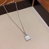image:imageNONNYL Pearl Necklace for Women Gifts Sterling Silver Genuine White Freshwater Cultured Pearls Pendant Necklaces Christmas Gifts for Mom Wife Girlfriend Her Anniversary Birthday Fine Jewelry NO1928