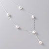image:imageNONNYL Pearl Necklace for Women Gifts Sterling Silver Genuine White Freshwater Cultured Pearls Pendant Necklaces Christmas Gifts for Mom Wife Girlfriend Her Anniversary Birthday Fine Jewelry NO3579