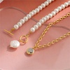 image:imageNONNYL Pearl Necklace for Women Gifts Sterling Silver Genuine White Freshwater Cultured Pearls Pendant Necklaces Christmas Gifts for Mom Wife Her Anniversary Birthday Fine Jewelry NO4988