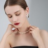 image:imageNONNYL Pearl Necklace for Women Gifts Sterling Silver Genuine White Freshwater Cultured Pearls Pendant Necklaces Christmas Gifts for Mom Wife Her Anniversary Birthday Fine Jewelry NO4989