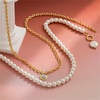 image:imageNONNYL Pearl Necklace for Women Gifts Sterling Silver Genuine White Freshwater Cultured Pearls Pendant Necklaces Christmas Gifts for Mom Wife Her Anniversary Birthday Fine Jewelry NO4988