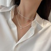 image:imageNONNYL Pearl Necklace for Women Gifts Sterling Silver Genuine White Freshwater Cultured Pearls Pendant Necklaces Gifts for Mom Wife Her Christmas Anniversary Birthday Fine Jewelry NO5002