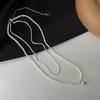 image:imageNONNYL Pearl Necklace for Women Gifts Sterling Silver Genuine White Freshwater Cultured Pearls Pendant Necklaces Gifts for Mom Wife Her Christmas Anniversary Birthday Fine Jewelry NO5002