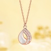 image:imageNONNYL Pearl Necklace for Women Gifts Sterling Silver Genuine White Freshwater Cultured Pearls Pendant Necklaces Gifts for Mom Wife Her Christmas Anniversary Birthday Fine Jewelry NO1962