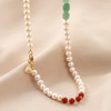 image:imageNONNYL Pearl Necklace for Women Gifts Sterling Silver Genuine White Freshwater Cultured Pearls Pendant Necklaces Gifts for Mom Wife Her Christmas Anniversary Birthday Fine Jewelry NO143