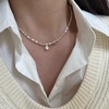 image:imageNONNYL Pearl Necklace for Women Gifts Sterling Silver Genuine White Freshwater Cultured Pearls Pendant Necklaces Gifts for Mom Wife HerChristmas Anniversary Birthday Fine Jewelry NO3611