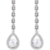 image:imageNONNYL Gifts for Wife Jewelry  Pearl Jewelry Earrings for Women Birthday Jewelry for Girlfriend Valentines Day for Wife Mothers Day for Mom Grandma N6049