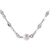 image:imageNONNYL Pearl Necklace for Women Gifts Sterling Silver Genuine White Freshwater Cultured Pearls Pendant Necklaces Christmas Gifts for Mom Wife Girlfriend Her Anniversary Birthday Fine Jewelry NO3580