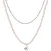 image:imageNONNYL Pearl Necklace for Women Gifts Sterling Silver Genuine White Freshwater Cultured Pearls Pendant Necklaces Christmas Gifts for Mom Wife Her Anniversary Birthday Fine Jewelry NO5003