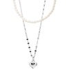 image:imageNONNYL Pearl Necklace for Women Gifts Sterling Silver Genuine White Freshwater Cultured Pearls Pendant Necklaces Gifts for Mom Wife Her Christmas Anniversary Birthday Fine Jewelry NO4996