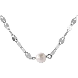 image:imageNONNYL Pearl Necklace for Women Gifts Sterling Silver Genuine White Freshwater Cultured Pearls Pendant Necklaces Christmas Gifts for Mom Wife Girlfriend Her Anniversary Birthday Fine Jewelry NO3580