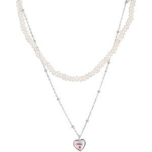 image:imageNONNYL Pearl Necklace for Women Gifts Sterling Silver Genuine White Freshwater Cultured Pearls Pendant Necklaces Christmas Gifts for Mom Wife Girlfriend Her Anniversary Birthday Fine Jewelry NO5001
