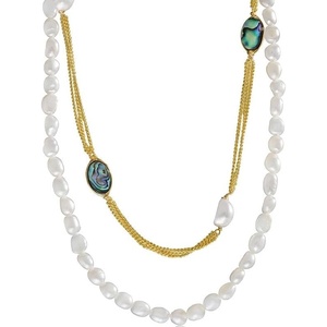 image:imageNONNYL Pearl Necklace for Women Gifts Sterling Silver Genuine White Freshwater Cultured Pearls Pendant Necklaces Christmas Gifts for Mom Wife Girlfriend Her Anniversary Birthday Fine Jewelry NO4997
