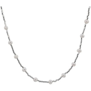 image:imageNONNYL Pearl Necklace for Women Gifts Sterling Silver Genuine White Freshwater Cultured Pearls Pendant Necklaces Christmas Gifts for Mom Wife Girlfriend Her Anniversary Birthday Fine Jewelry NO3593