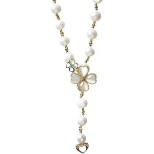 image:imageNONNYL Pearl Necklace for Women Gifts Sterling Silver Genuine White Freshwater Cultured Pearls Pendant Necklaces Christmas Gifts for Mom Wife Girlfriend Her Anniversary Birthday Fine Jewelry NO3606