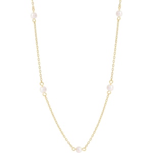 image:imageNONNYL Pearl Necklace for Women Gifts Sterling Silver Genuine White Freshwater Cultured Pearls Pendant Necklaces Christmas Gifts for Mom Wife Her Anniversary Birthday Fine Jewelry NO3583