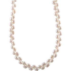 image:imageNONNYL Pearl Necklace for Women Gifts Sterling Silver Genuine White Freshwater Cultured Pearls Pendant Necklaces Christmas Gifts for Mom Wife Her Anniversary Birthday Fine Jewelry NO4989