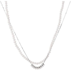 image:imageNONNYL Pearl Necklace for Women Gifts Sterling Silver Genuine White Freshwater Cultured Pearls Pendant Necklaces Gifts for Mom Wife Her Christmas Anniversary Birthday Fine Jewelry NO5000