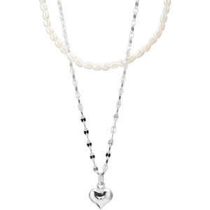 image:imageNONNYL Pearl Necklace for Women Gifts Sterling Silver Genuine White Freshwater Cultured Pearls Pendant Necklaces Gifts for Mom Wife Her Christmas Anniversary Birthday Fine Jewelry NO4996