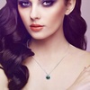 image:imageBlack Pearl Necklace Tahitian Cultured Pearl Pendant Necklaces for Women 10mm Round Black Pearls Sterling Silver 18 inch Chain  Fine Jewelry Gifts for Wife Girlfriend Mother