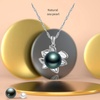 image:imageBlack Pearl Necklace Tahitian Cultured Pearl Pendant Necklaces for Womens 10mm Round Black Pearls Sterling Silver 18 inch Chain  Fine Jewelry Gifts for Women Wife Girlfriend Mother