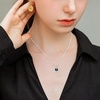 image:imageBlack Pearl Necklace Tahitian Cultured Pearl Pendant Necklaces for Womens 910mm Round Black Pearls Sterling Silver 18 inch Chain  Fine Jewelry Gifts for Women Wife Girlfriend Mother