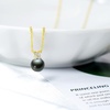 image:imageGifts for WomenTahitianBlackPearlNecklaceGift for Wife Wedding Birthday AnniversaryMom Girlfriend Her Mothers Day Valentines Day Christmas18K Gold Plated Sterling Silver Pearl Pendant NO020